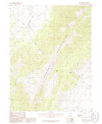 United States Geological Survey Boone Spring, NV (1986, 24000-Scale) digital map
