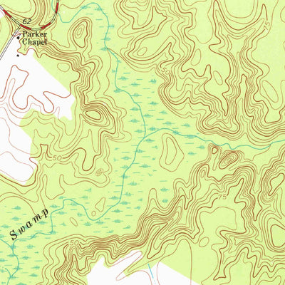 United States Geological Survey Boones Crossroads, NC (1974, 24000-Scale) digital map