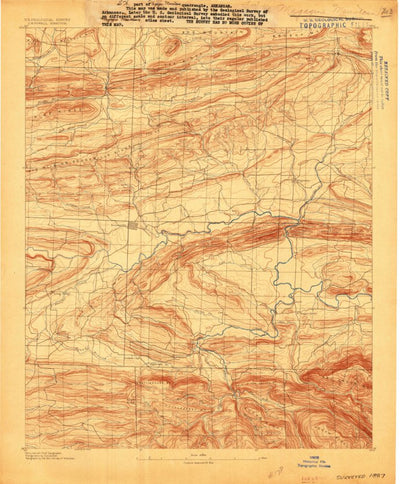 United States Geological Survey Booneville, AR (1887, 62500-Scale) digital map