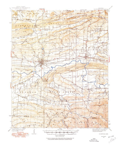 United States Geological Survey Booneville, AR (1934, 62500-Scale) digital map