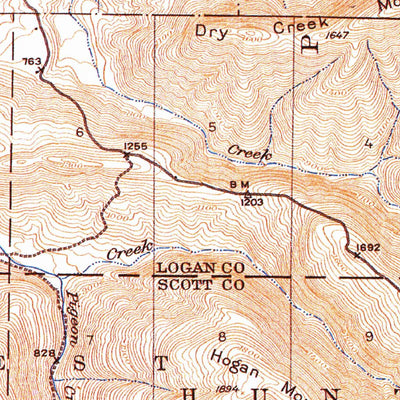 United States Geological Survey Booneville, AR (1934, 62500-Scale) digital map