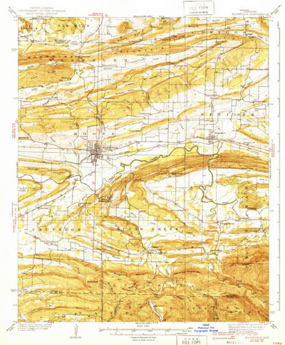 United States Geological Survey Booneville, AR (1939, 62500-Scale) digital map