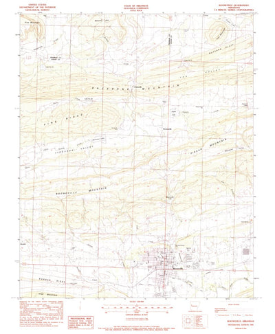 United States Geological Survey Booneville, AR (1983, 24000-Scale) digital map