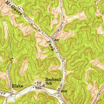 United States Geological Survey Booneville, KY (1953, 24000-Scale) digital map