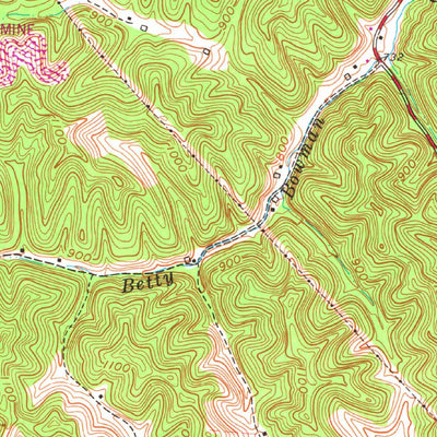 United States Geological Survey Booneville, KY (1961, 24000-Scale) digital map