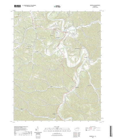 United States Geological Survey Booneville, KY (2022, 24000-Scale) digital map