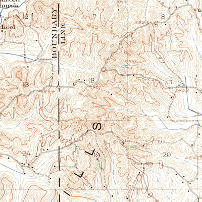United States Geological Survey Booneville, MS (1921, 62500-Scale) digital map