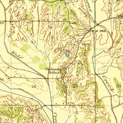United States Geological Survey Booneville, MS (1922, 62500-Scale) digital map