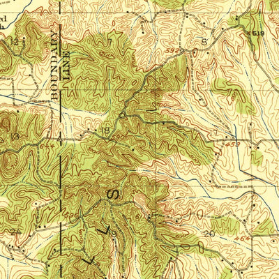 United States Geological Survey Booneville, MS (1922, 62500-Scale) digital map