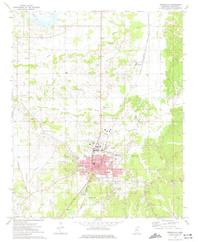 United States Geological Survey Booneville, MS (1973, 24000-Scale) digital map