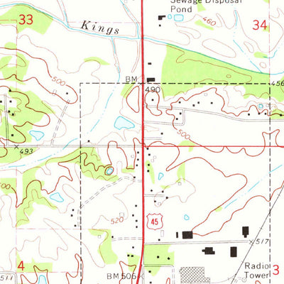 United States Geological Survey Booneville, MS (1973, 24000-Scale) digital map
