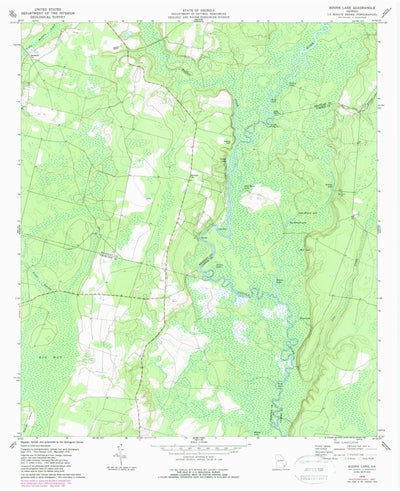 United States Geological Survey Boons Lake, GA (1978, 24000-Scale) digital map
