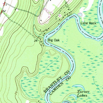 United States Geological Survey Boons Lake, GA (1978, 24000-Scale) digital map