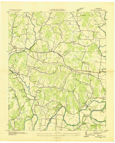 United States Geological Survey Boonshill, TN (1936, 24000-Scale) digital map