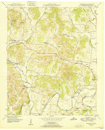 United States Geological Survey Boonshill, TN (1951, 24000-Scale) digital map