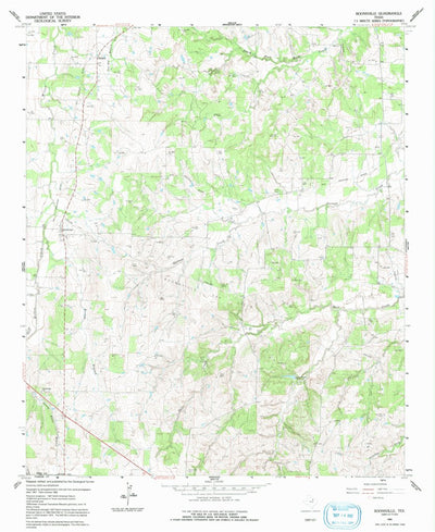 United States Geological Survey Boonsville, TX (1960, 24000-Scale) digital map