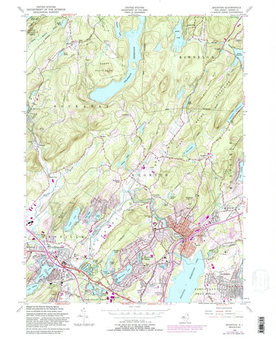United States Geological Survey Boonton, NJ (1954, 24000-Scale) digital map