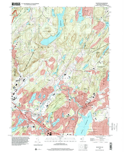 United States Geological Survey Boonton, NJ (1995, 24000-Scale) digital map