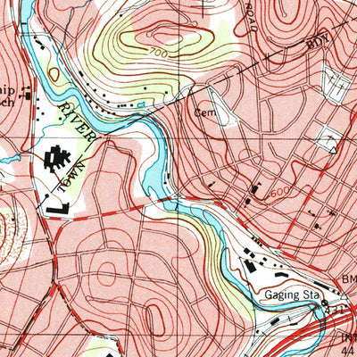 United States Geological Survey Boonton, NJ (1995, 24000-Scale) digital map