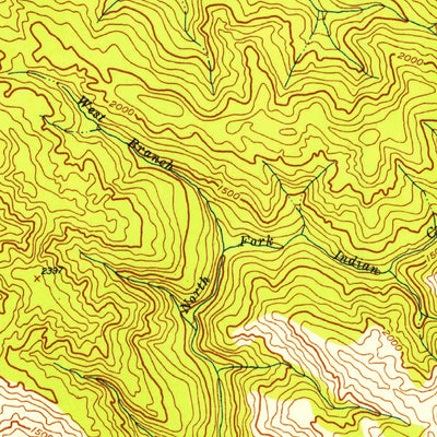 United States Geological Survey Boonville, CA (1943, 62500-Scale) digital map