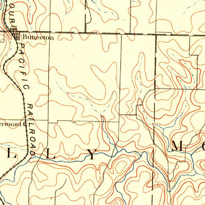 United States Geological Survey Boonville, MO (1888, 125000-Scale) digital map