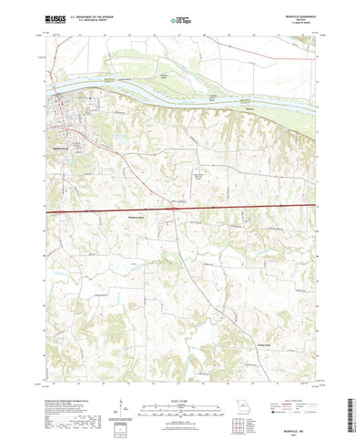 United States Geological Survey Boonville, MO (2021, 24000-Scale) digital map