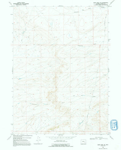 United States Geological Survey Boot Heel SE, WY (1968, 24000-Scale) digital map