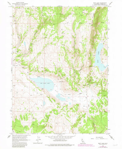 United States Geological Survey Boot Lake, CA (1962, 24000-Scale) digital map