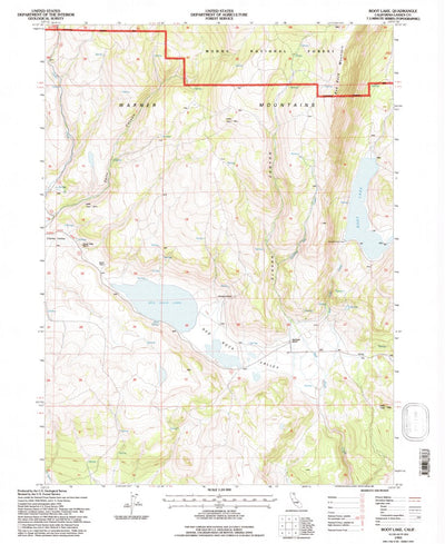 United States Geological Survey Boot Lake, CA (1993, 24000-Scale) digital map