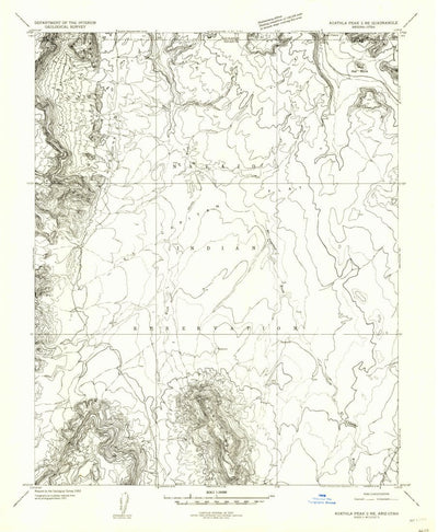 United States Geological Survey Boot Mesa, AZ-UT (1952, 24000-Scale) digital map