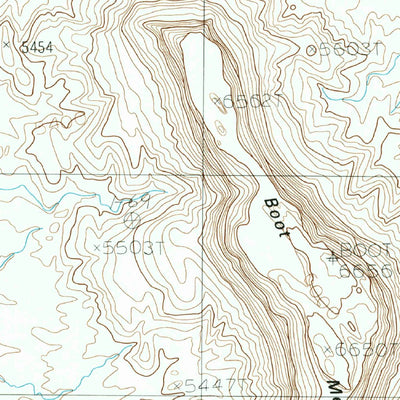 United States Geological Survey Boot Mesa, AZ-UT (1988, 24000-Scale) digital map