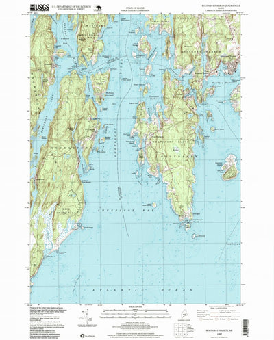 United States Geological Survey Boothbay Harbor, ME (1997, 24000-Scale) digital map