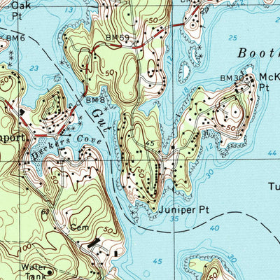 United States Geological Survey Boothbay Harbor, ME (1997, 24000-Scale) digital map