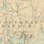 United States Geological Survey Boothbay, ME (1893, 62500-Scale) digital map