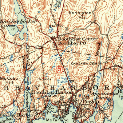 United States Geological Survey Boothbay, ME (1943, 62500-Scale) digital map