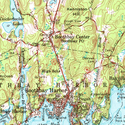 United States Geological Survey Boothbay, ME (1957, 62500-Scale) digital map