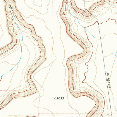 United States Geological Survey Bootleg Canyon, TX (1969, 24000-Scale) digital map
