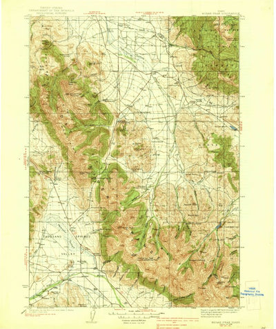 United States Geological Survey Borah Peak, ID (1938, 125000-Scale) digital map