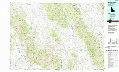 United States Geological Survey Borah Peak, ID-MT (1989, 100000-Scale) digital map