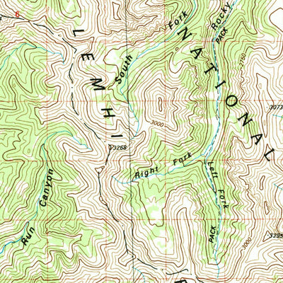 United States Geological Survey Borah Peak, ID-MT (1989, 100000-Scale) digital map