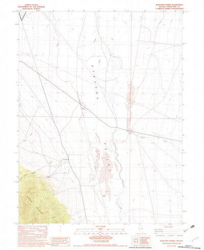 United States Geological Survey Borchert Spring, NV (1982, 24000-Scale) digital map