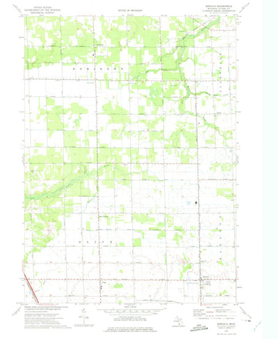 United States Geological Survey Borculo, MI (1972, 24000-Scale) digital map
