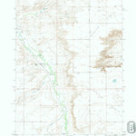 United States Geological Survey Bordeaux, WY (1990, 24000-Scale) digital map