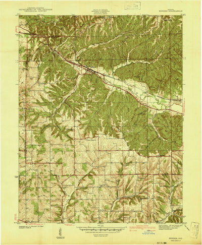 United States Geological Survey Borden, IN (1941, 24000-Scale) digital map