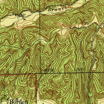 United States Geological Survey Borden, IN (1941, 24000-Scale) digital map