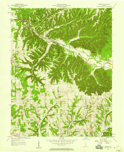 United States Geological Survey Borden, IN (1957, 24000-Scale) digital map