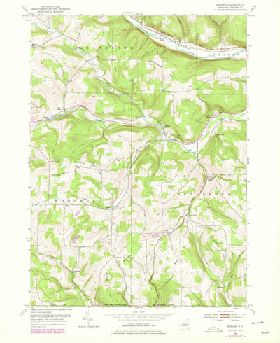 United States Geological Survey Borden, NY (1953, 24000-Scale) digital map