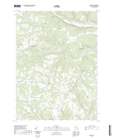 United States Geological Survey Borden, NY (2023, 24000-Scale) digital map