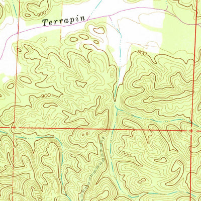United States Geological Survey Borden Springs, AL-GA (1966, 24000-Scale) digital map