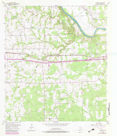 United States Geological Survey Borden, TX (1957, 24000-Scale) digital map